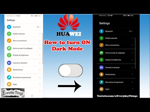 How to turn on or off Dark Mode on your Huawei Smartphone