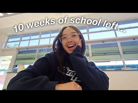 first day of school back from spring break VLOG | 10 more weeks left of high school...