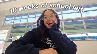 first day of school back from spring break VLOG | 10 more weeks left of high school...