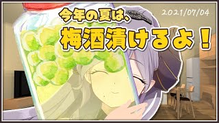 【梅酒】おいしくなりますように！梅酒漬けよっ♬【西園寺メアリ / ハニスト】のサムネイル