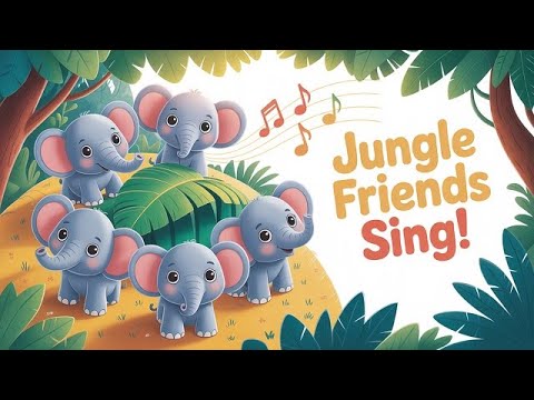Elephant Counting 1–5 | Cute Nursery Rhyme & Actions