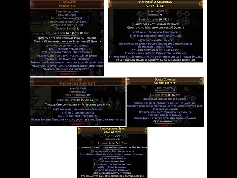 MF-build with Stone Golems, 10 mln dps. Path of Exile