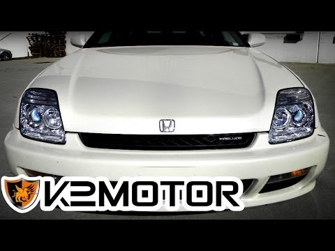 K2 MOTOR INSTALLATION VIDEO: 1997 - 2001 HONDA PRELUDE HEADLIGHTS