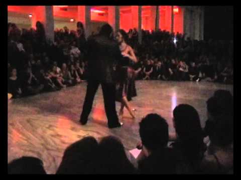  Juana Sepulveda  and  Mariano Frumboli  are  dancing  to  the  tango  "  Amurado  "