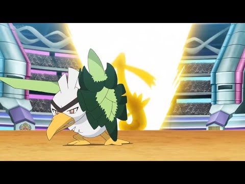 Ash Farfetch'd vs Cynthia Milotic  Epic Battle 🤯🤯| Pokemon journeys Episode 124 Full Hd
