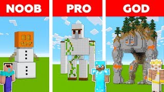 Download lagu Minecraft NOOB vs PRO vs GOD: SUPER GOLEM in Minecraft / Animation mp3