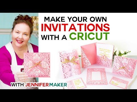 DIY Wedding Invitations on a Cricut (Free Templates!)