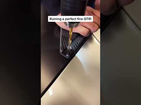 Ruining a Nissan GTR with an APR Performance spoiler!