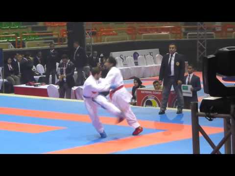 Karate 1 Egypt 2016 kumtie male -60 Kg final, Almalki KSA vs Gomez ESP