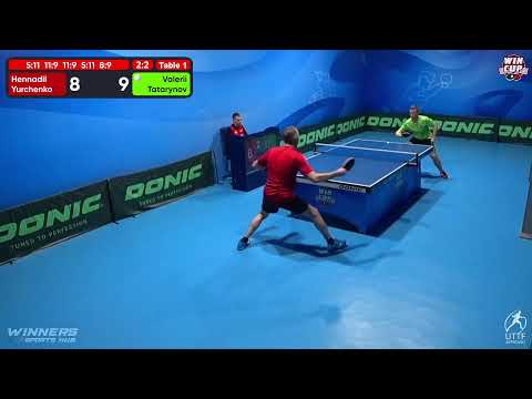 11:30 Hennadii Yurchenko 2 - 3 Valerii Tatarynov West 1 WIN CUP 02.12.2022 | TABLE TENNIS WINCUP