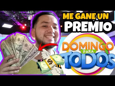Me GANE un PREMIO en el PROGRAMA DOMINGO PARA TODOS 💰🤑 de EL SALVADOR 🇸🇻 *video reacción* son reales