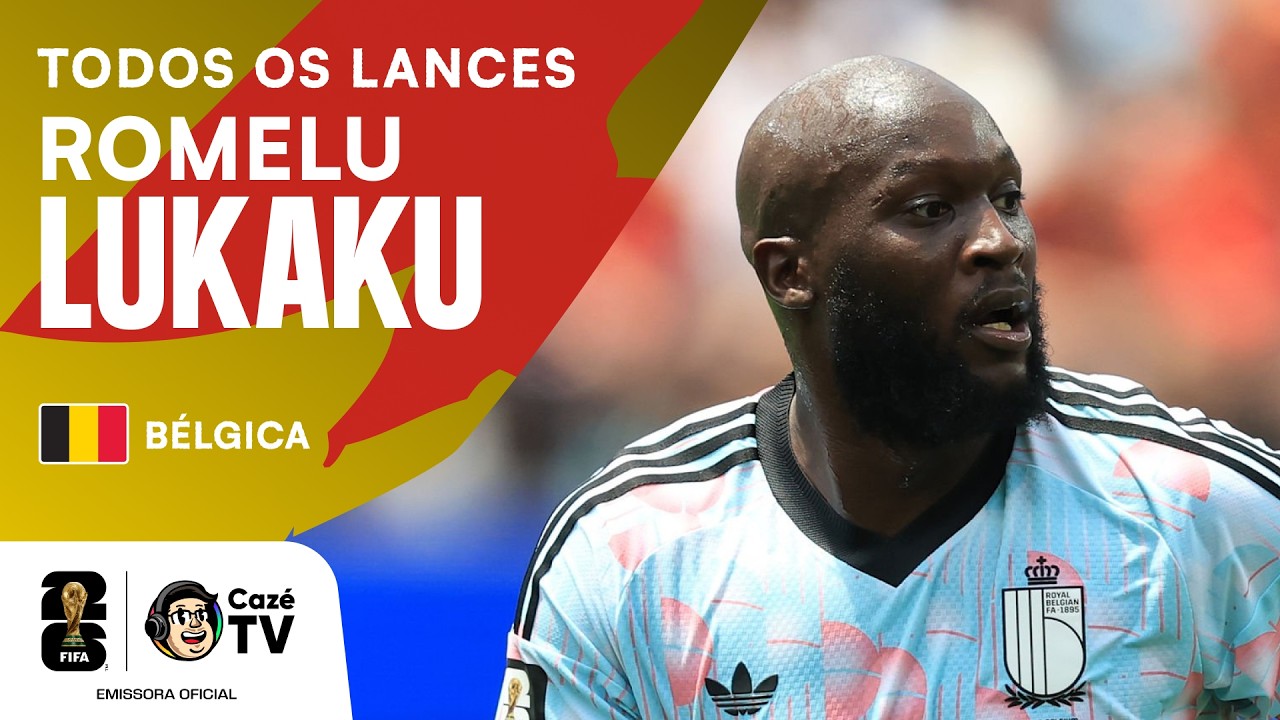 O HOMEM-GOL DA BÉLGICA! VEJA TODOS OS LANCES DE ROMELU LUKAKU NA COPA DO MUNDO FIFA™ 2026
