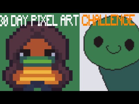 CREATING PIXEL ART EVERY DAY FOR A MONTH (DAY 1) | 30 DAY PIXEL ART CHALLENGE | ASEPRITE