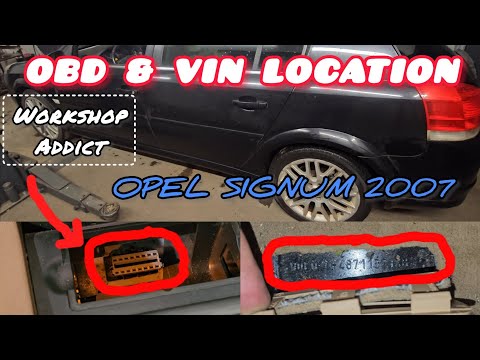 Opel Signum 2007 - OBD & VIN Number Location | Quick Guide