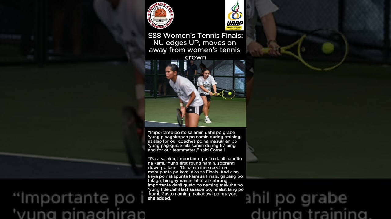 UAAP Women's Tennis: NU draws first blood in Finals series vs UP