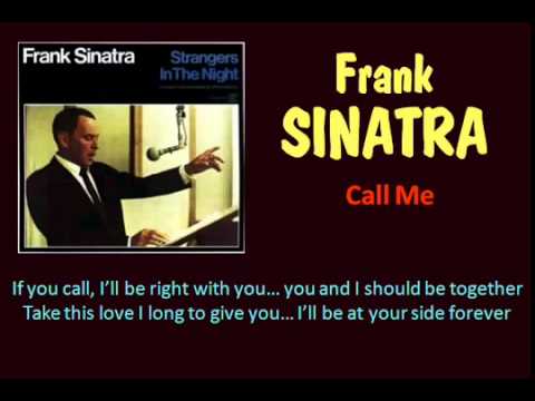Call Me Frank Sinatra   Lyrics