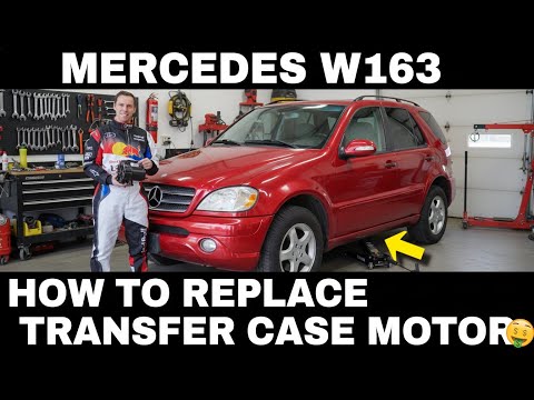 MERCEDES W163 How to Replace Transfer Case Motor ML320 ML430 ML230 ML270 ML350 ML500