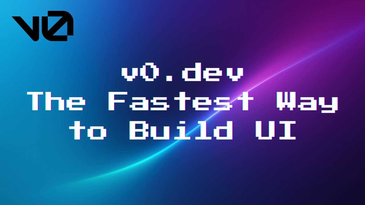 v0 dev The Fastest Way to Build UI #v0 #vercel