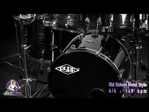 Old School Metal Drum Track 4/4  - 148 bpm