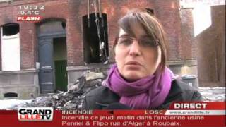 preview picture of video 'Incendie à Tourcoing : Des riverains solidaires !'