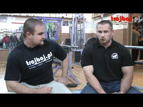 Trójbój.pl Pantenon Trójboju - Michał Wilk - wywiad i trening HD cz 1
