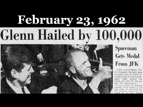 JFK PRESENTS NASA MEDAL TO ASTRONAUT JOHN GLENN (FEBRUARY 23, 1962)