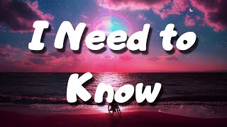I Need to Know - Marc Anthony ( Lyrics )
