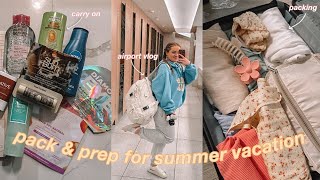 PREP & PACK WITH ME FOR SUMMER VACATION & TRAVEL WITH ME TO MEXICO (nails, hair & pick outfits)