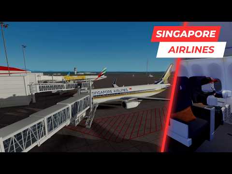 ROBLOX Airline Flight Review | Singapore Airlines | B737MAX8 | First Class
