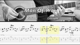 Radiohead - Man Of War GUITAR LESSON W/TABS