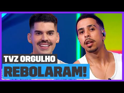DANÇARINOS! Mateus Carrilho e Thiago Pantaleão REBOLARAM igual a Anitta! 😂 | TVZ Orgulho
