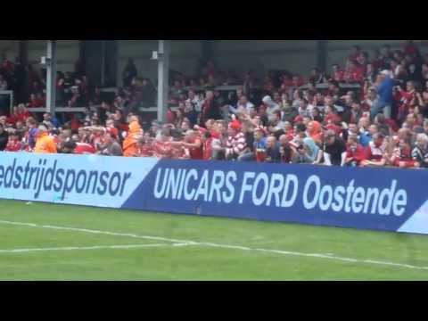 Ambiance fin de match Oostende - Standard 2 - 4