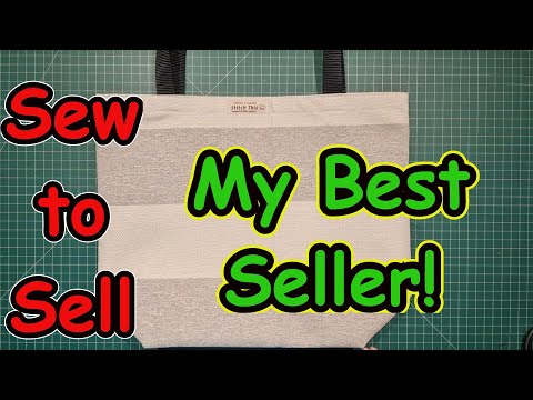 Sew to Sell My best seller Supermarket shopping tote DIY easy beginner market bag making tutorial