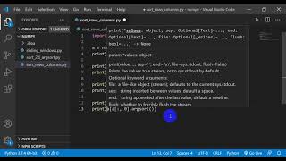 Sort Numpy Arrays by Row and Column with numpy.argsort