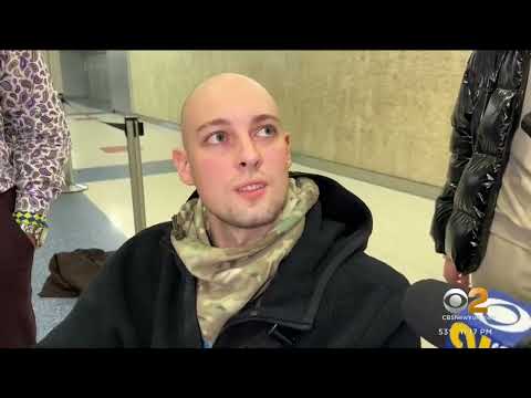 Vladyslav Orlov, a Ukrainian soldier, arrives in NYC for surgery at HSS, avoiding leg amputations!