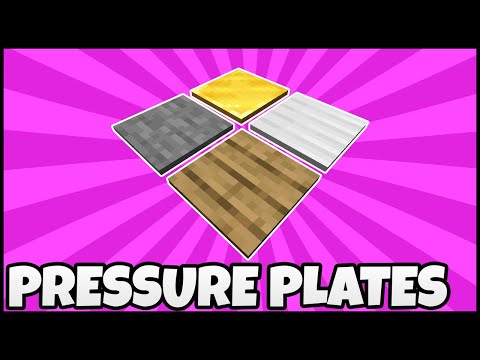 How To Use A PRESSURE PLATE In MINECRAFT