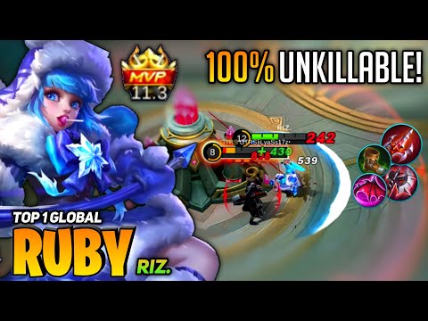 Ruby Perfect Offlaner 100% UNKILLABLE! [Top 1 Global Ruby] by ʀιz.. - Mobile Legend