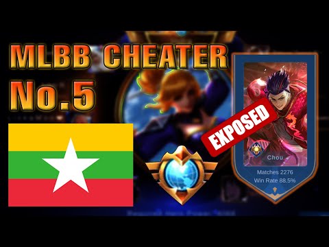 MLBB CHEATER NO.5 || MYANMAR NO.5 CHOU || TOP GLOBAL CHOU