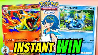 LA COMBO PIÙ STRANA DEL SECOLO! CHARIZARD Y E ARAQUANID CHIUDONO OGNI PARTITA! - Pokèmon TCG Pocket