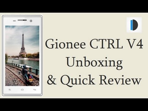Gionee CTRL V4 Unboxing and Quick Hands On Review