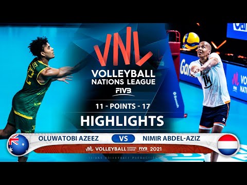 Australia vs Netherlands | VNL 2021 | Highlights | Oluwatobi Azeez vs Nimir Abdel-Aziz