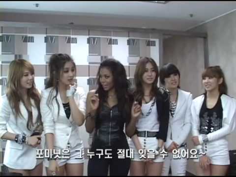 [CLIP] 100000 Amerie with 4minute - Backstage Video