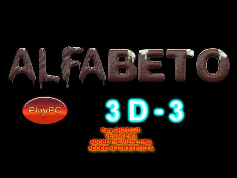 alfabeto 3d 3