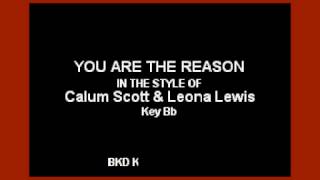 Leona Lewis &amp; Calum Scott - You Are The Reason (Karaoke with Lyrics)