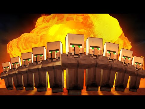 What Happens If I Drop A Nuclear Bomb On Minecraft Villagers?