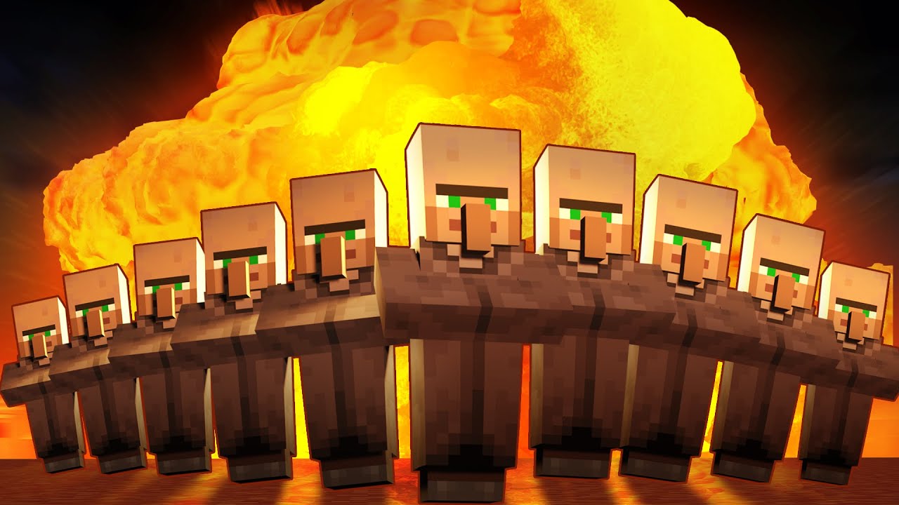 What Happens If I Drop A Nuclear Bomb On Minecraft Villagers?