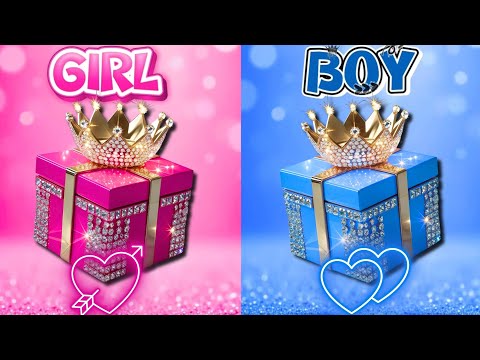 Choose your gift 🎁😱💓 Boys vs Girls Gift Challenge🤪|| Pink vs Blue Edition 💙🩷#wouldyourather 