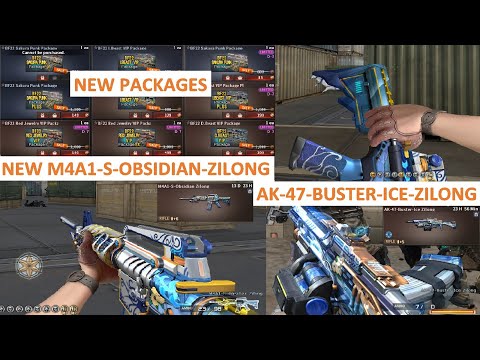 NEW M4A1-S-OBSIDIAN-ZILONG & AK-47-BUSTER-ICE-ZILONG CROSSFIRE PH