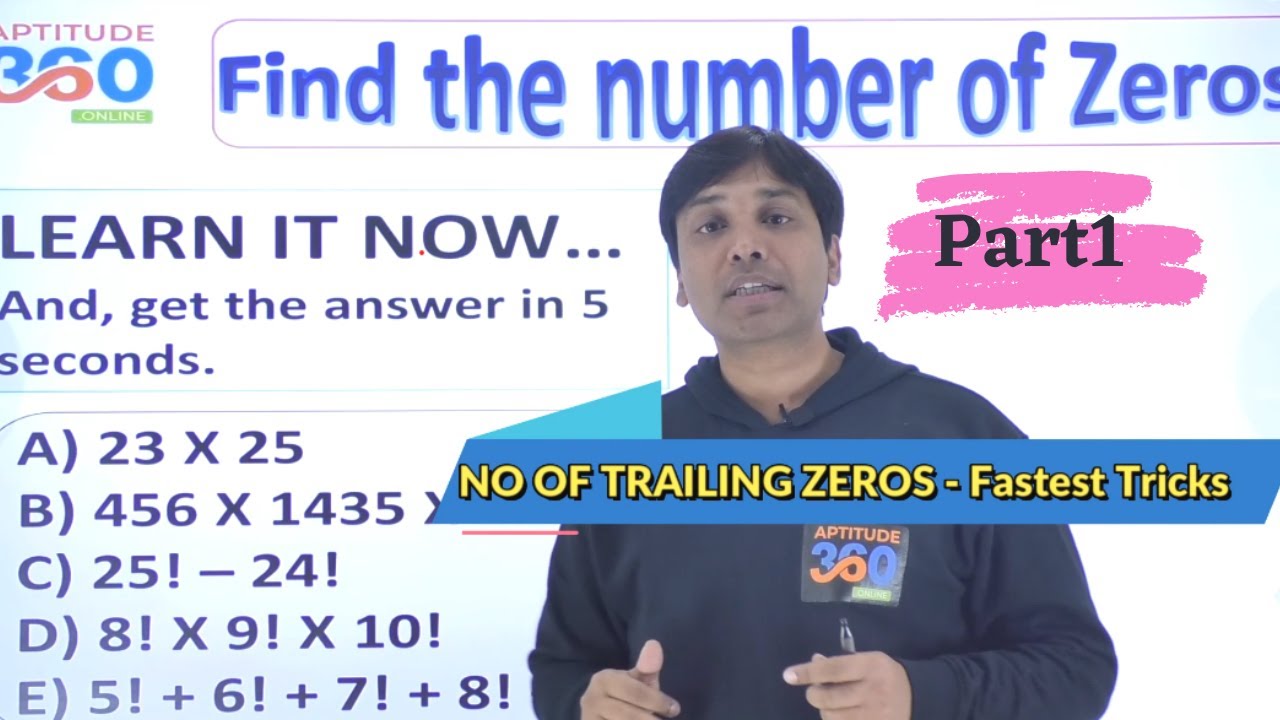 Fastest way to find no. of Trailing Zero