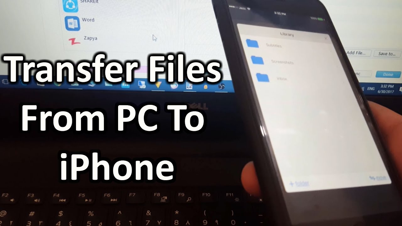 Übertragen von Dateien vom PC zum iphone